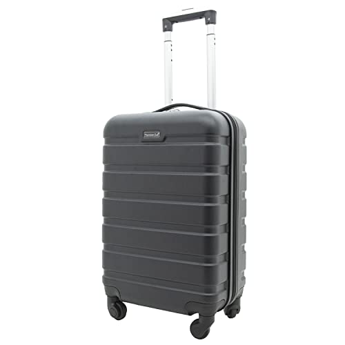 Travelers Club Harper Luggage, Black, 22-Inch Carry-On - color: Black, size: 20-Inch