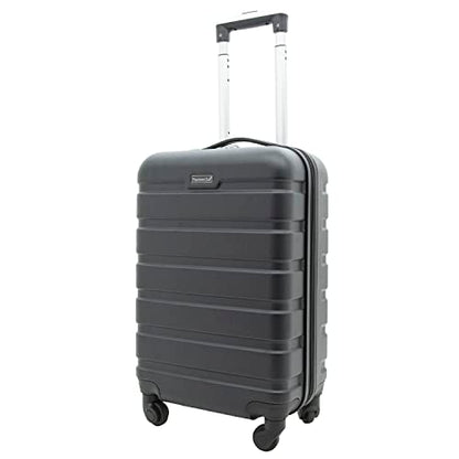 Travelers Club Harper Luggage, Black, 22-Inch Carry-On - color: Black, size: 20-Inch