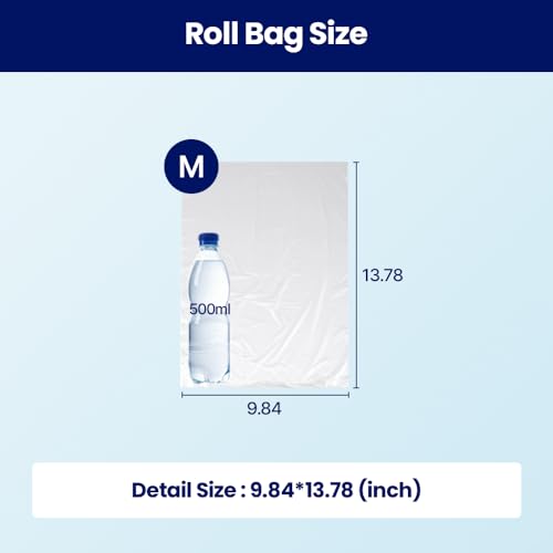 CLEANWRAP Food Storage Roll Bags (9.84 * 13.78-200 PCS) - Mother's Day Gifts for Mom, Mini Plastic Bags for Bread and Produce - size: Medium