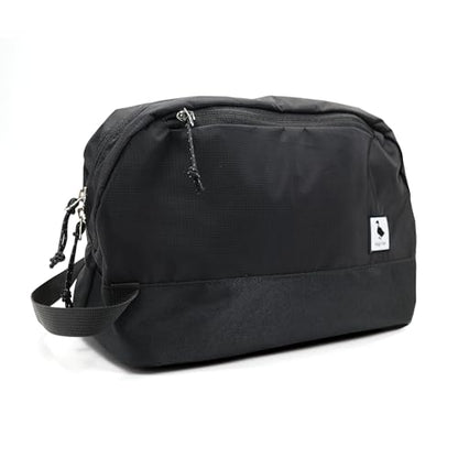 Travel Toiletry Bag 8L, Large Packing Cube with Waterproof TPU Wet/Dry Compartment - color: Black Stealth, size: 8L