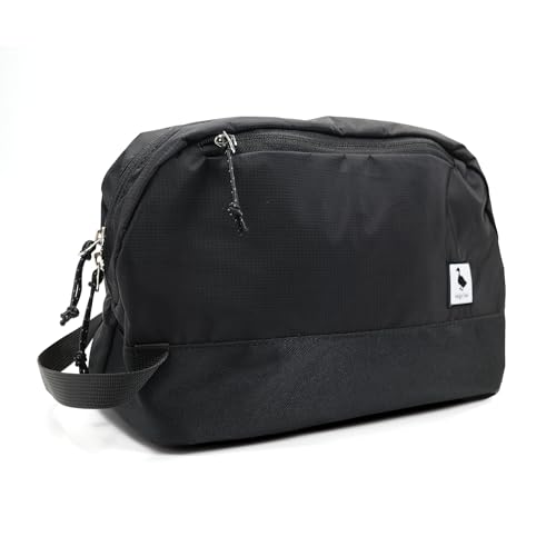 Travel Toiletry Bag 8L, Large Packing Cube with Waterproof TPU Wet/Dry Compartment - color: Black Stealth, size: 8L