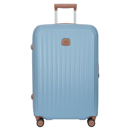 Bric's Taormina Ultra-Light Checked Luggage – Expandable Hard Shell Suitcase with TSA Lock, Anti-Tamper Zippers & 360 Spinner Mobility Wheels - 27 Inch, Sky Blue - color: Sky Blue, size: Checked-Medium