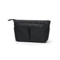 Cosmetic Bag Storage Organizer Insert Lightweight Waterproof Nylon Fabric with Zipper Closure Ideal for Travel Tote Bags（nylon-black） - color: Nylon-black