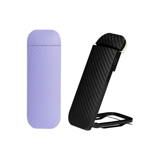 HEMONNKAM Book Reading Light, 2 Pack Rechargeable Clip on Booklight, Eye Caring 3 Color Temperatures & 5 Brightness Levels, Night Use for Bed, Long Lasting, Reading at Night in Bed, Purple+Black - color: Purple+Black