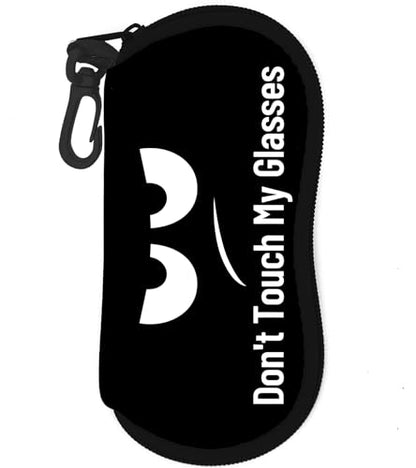 Sunglasses Case Soft Glasses Cases for Women Pouch Eyeglass Bag Eye Glass Kids Girls Sun Glasses Cute Kawaii - color: Angry Face