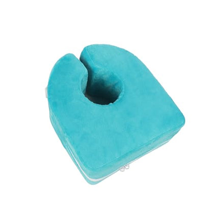 Adult Bed Sore Pads Wedge Foot Support Pillow Pressure Ulcer Ankle Protector Ring Foot Rest Pillows Bedridden Patient Elderly Heel Cushion Sleeping Elevated Foam Pad Leg Post Surgery Recovery Pillow - color: Green,1pc