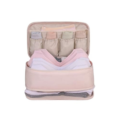 Underwear Bra Travel Bag Packing Cubes Bra Underwear Socks Storage Bag Travel Packing Organizers Toiletry Bag,Pink 10# - color: Pink 10#
