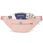MAXTOP Large Crossbody Fanny Pack with 4-Zipper Pockets,Gifts for Enjoy Sports Festival Workout Traveling Running Casual Hands-Free Wallets Waist Pack Phone Bag Carrying All Phones - color: Mono Pink, style: Large Fanny Pack(4 Zipper Pockets)