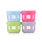 Ello Reusable Condiment Containers with Screw-on Leak Proof Lid | Perfect for Salad Dressing Sauce Dips Lunchbox Picnic Travel Bento Box | BPA-Free | Dishwasher Safe - color: Neon Dreams
