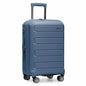 Traveler's Choice Pagosa Hardshell Expandable Luggage with Spinner Wheels, Slate Blue, 22-Inch Carry-on - color: Slate Blue, size: 22-Inch Carry-on