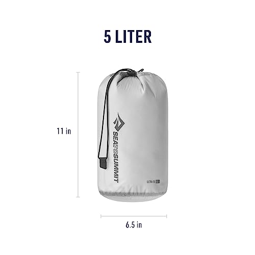 Sea to Summit Ultra-SIL Stuff Sack, Ultralight Outdoor and Travel Storage - color: HighRise Grey, style: 5 Liter