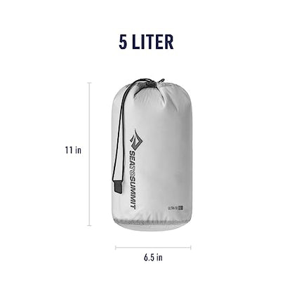 Sea to Summit Ultra-SIL Stuff Sack, Ultralight Outdoor and Travel Storage - color: HighRise Grey, style: 5 Liter