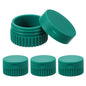 uxcell 4pcs Travel Containers for Toiletries, 0.68oz 20ml Small Silicone Cream Jars Leak-proof Travel Essentials with Lid for Cosmetic Body Skin Cream, Dark Green - color: Dark Green