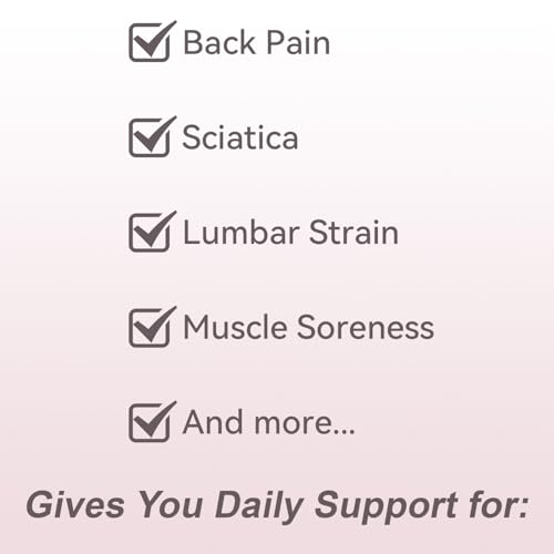Ultra Breathable & Thin Back Brace for Lower Back Pain – Lightweight, Adjustable Back Brace Belt for Women and Men | Comfortable Lumbar Compression Brace for Sciatica, Scoliosis, Wear Under Clothing - size: S/M(Waist: 33.5"-42")