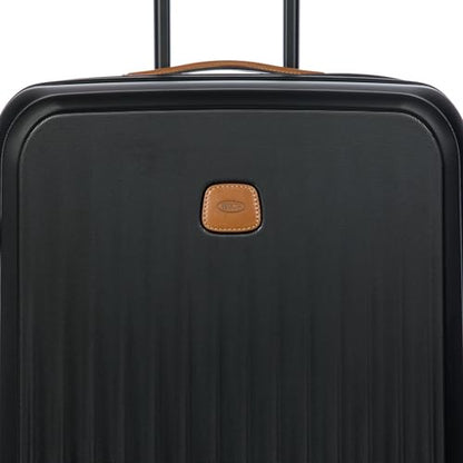 Bric's Taormina Ultra-Light Checked Luggage – Expandable Hard Shell Suitcase with TSA Lock, Anti-Tamper Zippers & 360 Spinner Mobility Wheels - 30 Inch, Black - color: Black, size: Checked-Large