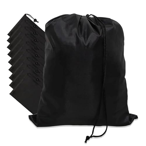 10-Pack Drawstring Bags with Toggle Closure - Lightweight & Durable Nylon Gym Bags for Sports, Travel and Daily Use - size: 9 x 13 Inch