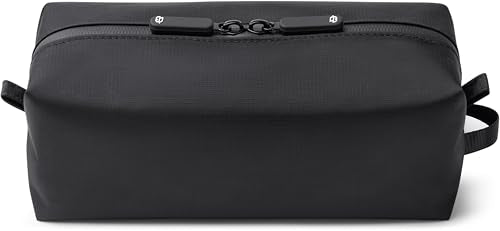 Comfyable Small Toiletry Bag for Men, Slim Mini Toothbrush Bag, Dopp Kit Bag - color: Black+, size: Medium