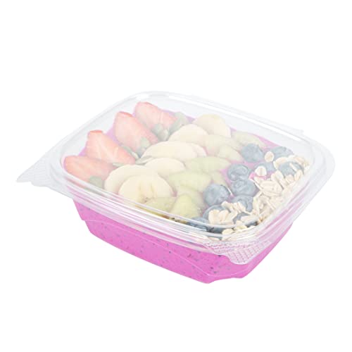 Restaurantware Thermo Tek 12 Ounce Deli Food Containers 100 Anti-Fog Hinged Lid Containers - Freezable Rectangle Clear Plastic To Go Food Containers Disposable - size: 12 oz