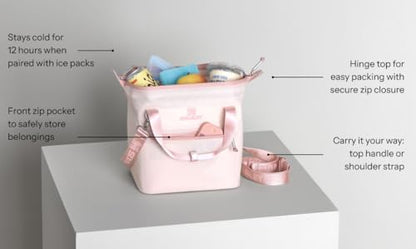 Stanley All Day Julienne Soft Cooler Bag and Lunch Box | Insulated Travel Bag with Zipper | BPA-Free - color: Lilac, style: Mini