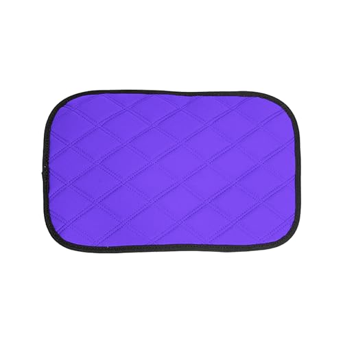 FH Group Neosupreme Purple Diamond Pattern Center Console Pad – Water-Resistant Armrest Cover Protector for Cars, SUVs & Trucks - color: Purple, style: Console Cover (Diamond)