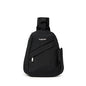 Baggallini Medium Sling Backpack - 9"x11" Lightweight Sling Bag with Convertible Adjustable Shoulder Strap - color: Black