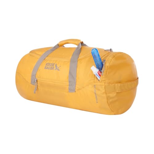Eddie Bauer Stowaway Packable Duffel Bag | Travel | Foldable | Lightweight | Durable | Ripstop Polyester - color: Field Gold