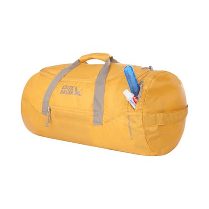 Eddie Bauer Stowaway Packable Duffel Bag | Travel | Foldable | Lightweight | Durable | Ripstop Polyester - color: Field Gold
