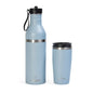 Tumbler, Stainless Steel 2-in-1 Travel Coffee Mug & Water Bottle, Leak Proof Insulated Cup for Hot & Cold Drinks, BPA Free, Fits Most Cup Holders (Arctic Blue) - color: Arctic Blue