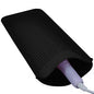 1Pack Silicone Heat Resistant Mat Pouch for Hair Straightener, Curling Iron, Flat Iron and Hot Hair Tools Black - color: Black, size: 1 Pack