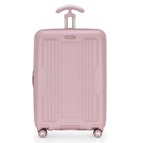 Traveler's Choice Ultimax II Polycarbonate Hardside Luggage with Spinner Wheels, Pink, 25-Inch Medium Luggage - color: Pink, size: 25-Inch Medium Luggage