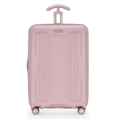 Traveler's Choice Ultimax II Polycarbonate Hardside Luggage with Spinner Wheels, Pink, 25-Inch Medium Luggage - color: Pink, size: 25-Inch Medium Luggage