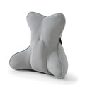 Lumbar Back Pillow (Pat. Pend), Supportive Back Cushion for Bed, Couch & Recliner, Ergonomic Lumbar Pillow with Customizable Firmness for Lower Back Pain Relief, Zinc Gray - color: Zinc Gray