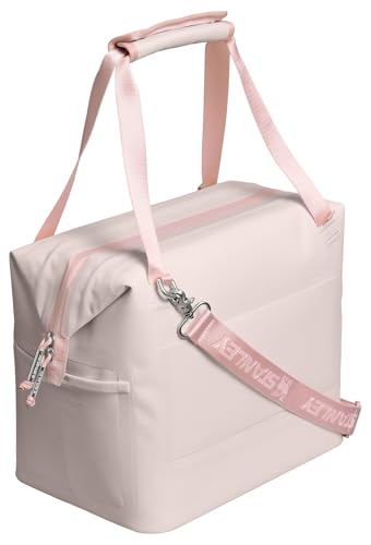 Stanley All Day Julienne Soft Cooler Bag and Lunch Box | Insulated Travel Bag with Zipper | BPA-Free - color: Rose Quartz, style: Midi