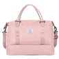 Travel Duffel Bag with Shoes Compartment, Overnight Weekender Bags for Women,Carry on Personal Item Bag，Extra Large - color: A-Pink, size: Extra Large