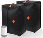 Fantictas Vacuum Travel Bags Kit (2 Pack) - 15L Waterproof & Tear Resistant Travel Compression Bags with Wireless Vacuum Pump for luggage & Backpacks, Space Saving Vacuum Storage Bags