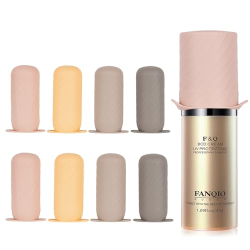 Mrsdry Bottle Covers for Travel, Leak Proofing, Travel Size Container Silicone toiletry sleeves, Leak Locks Travel Accessories for Shampoo Wash Body Bottles and other beauty and personal care(8pcs) - color: Apricot, size: 8Pack