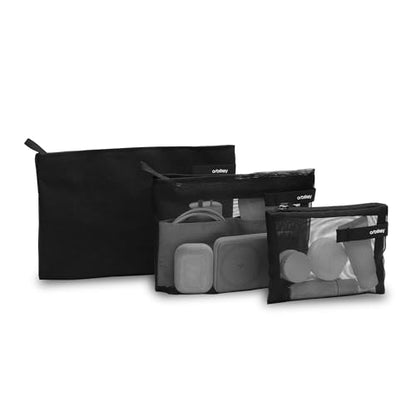 Orbitkey Essentials Pouch Trio - Black - color: Black