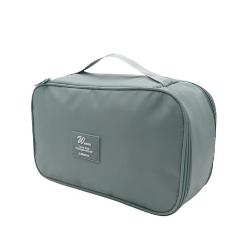 Portable Underwear Bra Storage Bag Waterproof Travel Organizers Multi-Layer Toiletry Packing Cube - color: B style-grey