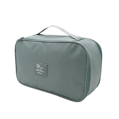 Portable Underwear Bra Storage Bag Waterproof Travel Organizers Multi-Layer Toiletry Packing Cube - color: B style-grey
