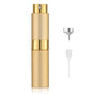 LISAPACK 8ML Atomizer Perfume Spray Bottle for Travel, Empty Refillable Cologne Dispenser, Portable Sprayer (Gold) - color: Gold
