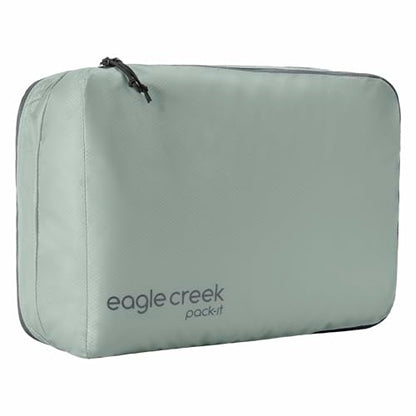 Eagle Creek Pack-It Isolate Clean/Dirty Packing Cube - Dual Compartment Packing Cubes for Optimizing Luggage Space - Lightweight - Recycled Fabric - Washable - Medium - Storm Grey - color: Storm Grey