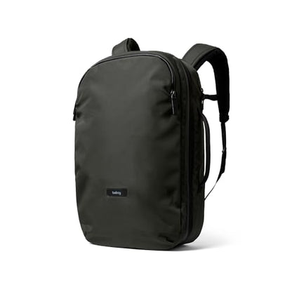 Bellroy Transit Travel Pack Pro (30–38 liter carry-on travel backpack, with laptop sleeve, RFID protection and zip bottle pocket) - Olive - color: Olive