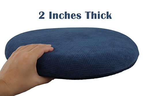 Sigmat Memory Foam Seat Cushion Anti-Slip Soft Round Stool Cushion Chair Pad 20 Inch Camel - color: Camel, size: 20 Inch