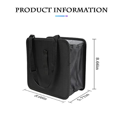 Fekey&JF Foldable Car Trash Can, Hanging Waterproof Leakproof Trash Can Storage Bag for Car with Large Capacity, Car Interior Accessories (Small) - size: Small