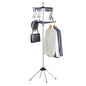 SONGMICS 2-Tier Clothes Drying Rack, 72-Inch Folding Laundry Drying Rack with 3 Rotatable Arms for Hangers, 24 Clips, Stainless Steel, for 27 Pieces of Clothes, Blue and Silver ULLR512Q01 - color: Blue + Silver, style: 2-Tier-Clip