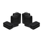 Travel Shoe Bags, Foldable Waterproof Shoe Pouches Organizer-Double Layer (6 Black Shoe Bags) - color: Black, size: 6 Packs