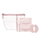 Wander Beauty Love at First Flight Bundle, Makeup Set with Rose Gold Eye Masks, Lip gloss, Lipsetter Dual Lipstick and Liner, Travel Bag