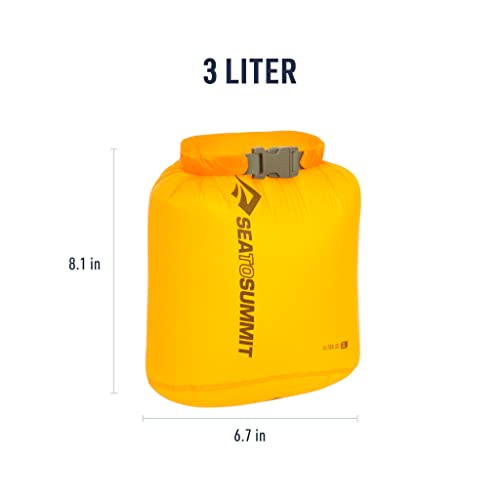 Sea to Summit Ultra-Sil Dry Bag, Ultralight Waterproof Dry Storage - color: Zinnia Yellow, style: 3 Liter