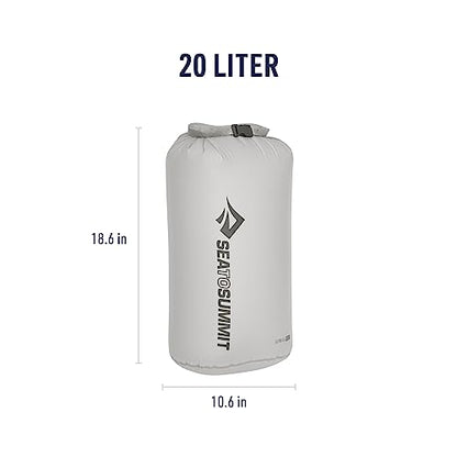 Sea to Summit Ultra-Sil Dry Bag, Ultralight Waterproof Dry Storage - color: HighRise Grey, style: 20 Liter