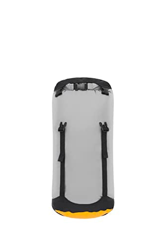 Sea to Summit eVac Compression Dry Bag, Waterproof Compression Sack, 13 Liter, High Rise Grey - color: High Rise Grey, style: 13 Liter